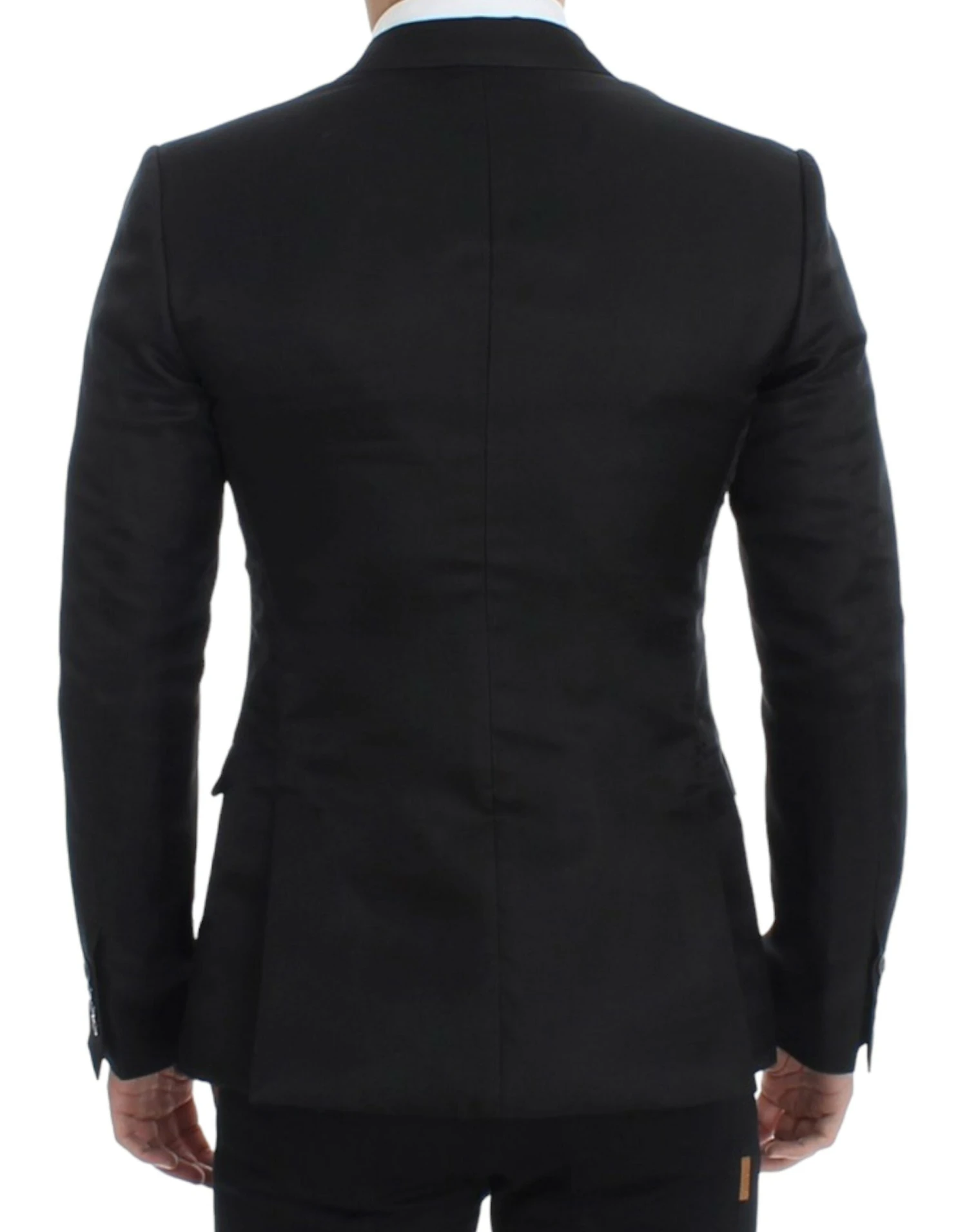 Dolce & Gabbana Black Silk Slim Fit Men's Blazer 5 Dolce & Gabbana Black Silk Slim Fit Men's Blazer - Image 3