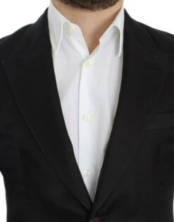 Dolce & Gabbana Black Silk Slim Fit Men's Blazer 12 Dolce & Gabbana Black Silk Slim Fit Men's Blazer -Lux Lair Store 4329464