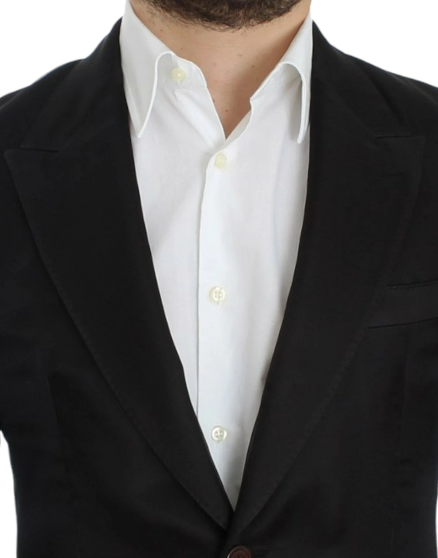 Dolce & Gabbana Black Silk Slim Fit Men's Blazer 7 Dolce & Gabbana Black Silk Slim Fit Men's Blazer - Image 5