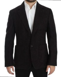 Dolce & Gabbana Bordeaux Alpaga Two Button Men's Blazer