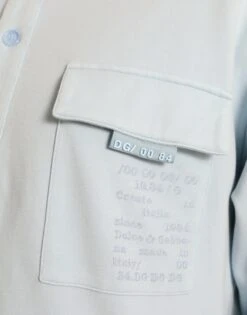 Dolce & Gabbana Light Blue Cotton Buttoned Pullover Men's Sweater 12 Dolce & Gabbana Light Blue Cotton Buttoned Pullover Men's Sweater -Lux Lair Store 4331283