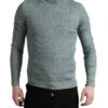Dolce & Gabbana Green Polyester Turtleneck Pullover Men's Sweater 1 Dolce & Gabbana Green Polyester Turtleneck Pullover Men's Sweater -Lux Lair Store 4331428