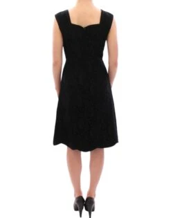 Dolce & Gabbana Black Floral Lace Sicily Runway Women's Dress 9 Dolce & Gabbana Black Floral Lace Sicily Runway Women's Dress -Lux Lair Store 4331497