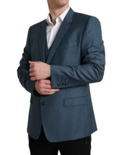 Dolce & Gabbana Green Single Breasted 2 Piece MARTINI Men's Suit -Lux Lair Store 4333544