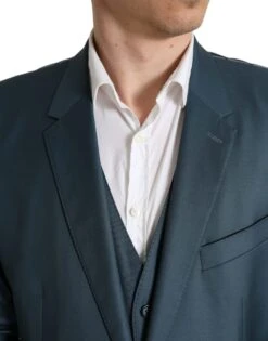 Dolce & Gabbana Green Single Breasted 2 Piece MARTINI Men's Suit -Lux Lair Store 4333545