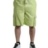 Dolce & Gabbana Light Green Cotton Men Cargo Bermuda Men's Shorts 1 Dolce & Gabbana Light Green Cotton Men Cargo Bermuda Men's Shorts -Lux Lair Store 4340028