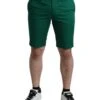 Dolce & Gabbana Deep Green Cotton Stretch Men Bermuda Men's Shorts -Lux Lair Store 4340042