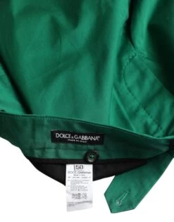 Dolce & Gabbana Deep Green Cotton Stretch Men Bermuda Men's Shorts 9 Dolce & Gabbana Deep Green Cotton Stretch Men Bermuda Men's Shorts -Lux Lair Store 4340045