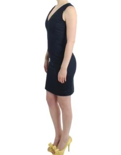 Costume National Blue Pencil Cotton Women's Dress -Lux Lair Store 4340938