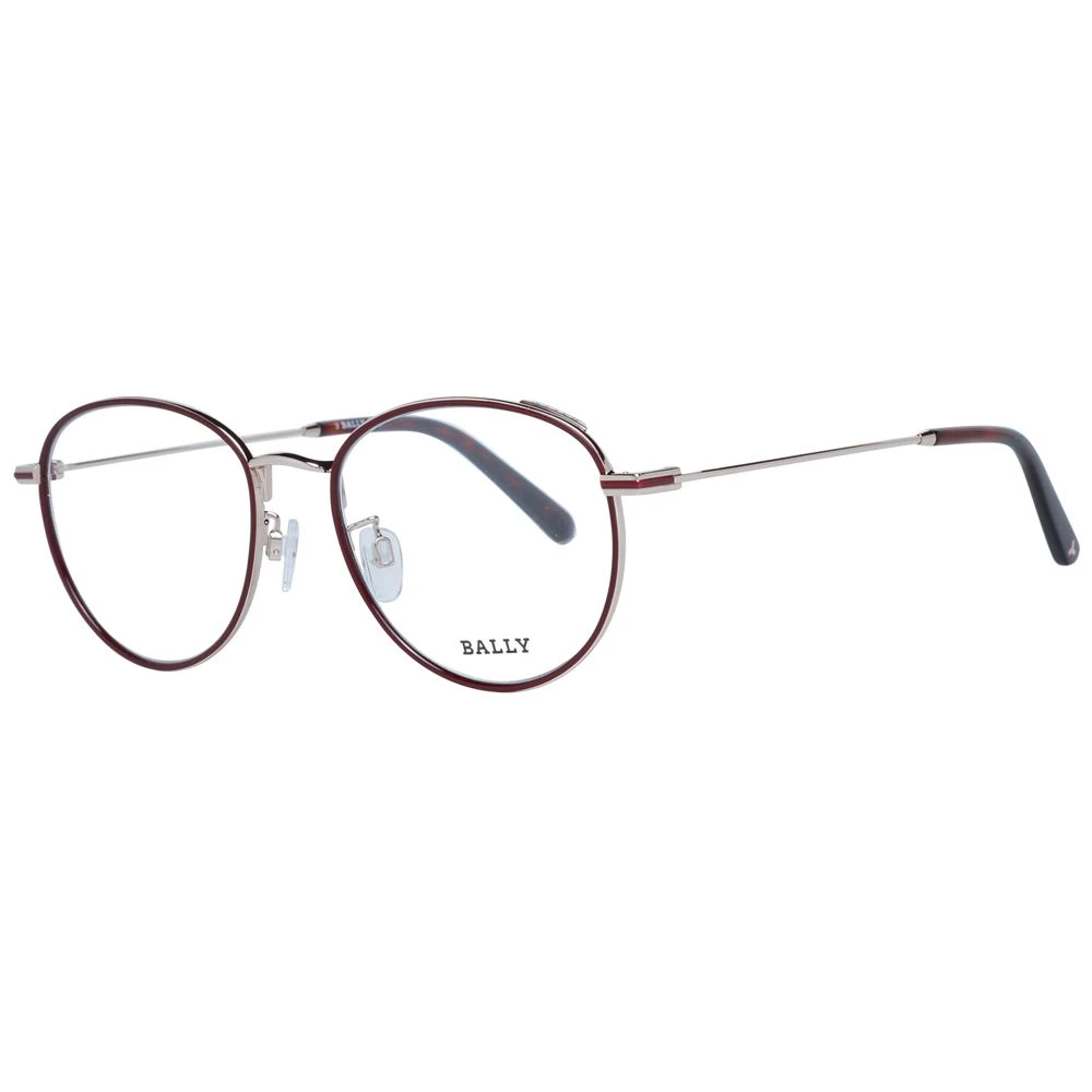 Bally Burgundy Unisex Glasses Frame 3 Bally Burgundy Unisex Glasses Frame
