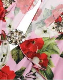 Dolce & Gabbana Multicolor Floral Crystal Embellished A-line Women's Dress 13 Dolce & Gabbana Multicolor Floral Crystal Embellished A-line Women's Dress -Lux Lair Store 4355116