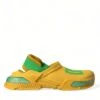 Dolce & Gabbana Yellow Green Rubber Clogs Men Slippers Men Men's Shoes -Lux Lair Store 4357617