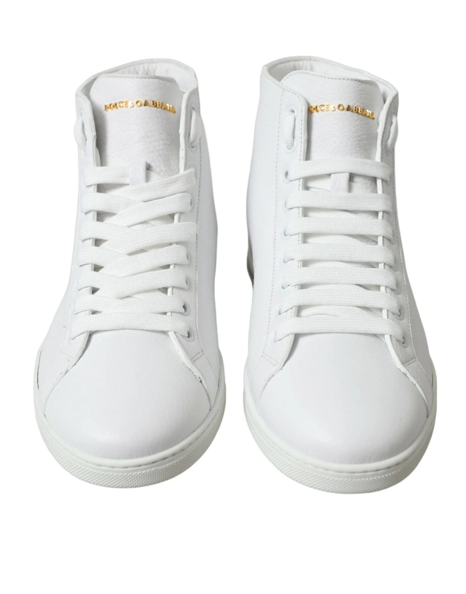 Dolce & Gabbana White Saint Tropez High Top Men Sneakers Men's Shoes 4 Dolce & Gabbana White Saint Tropez High Top Men Sneakers Men's Shoes - Image 2