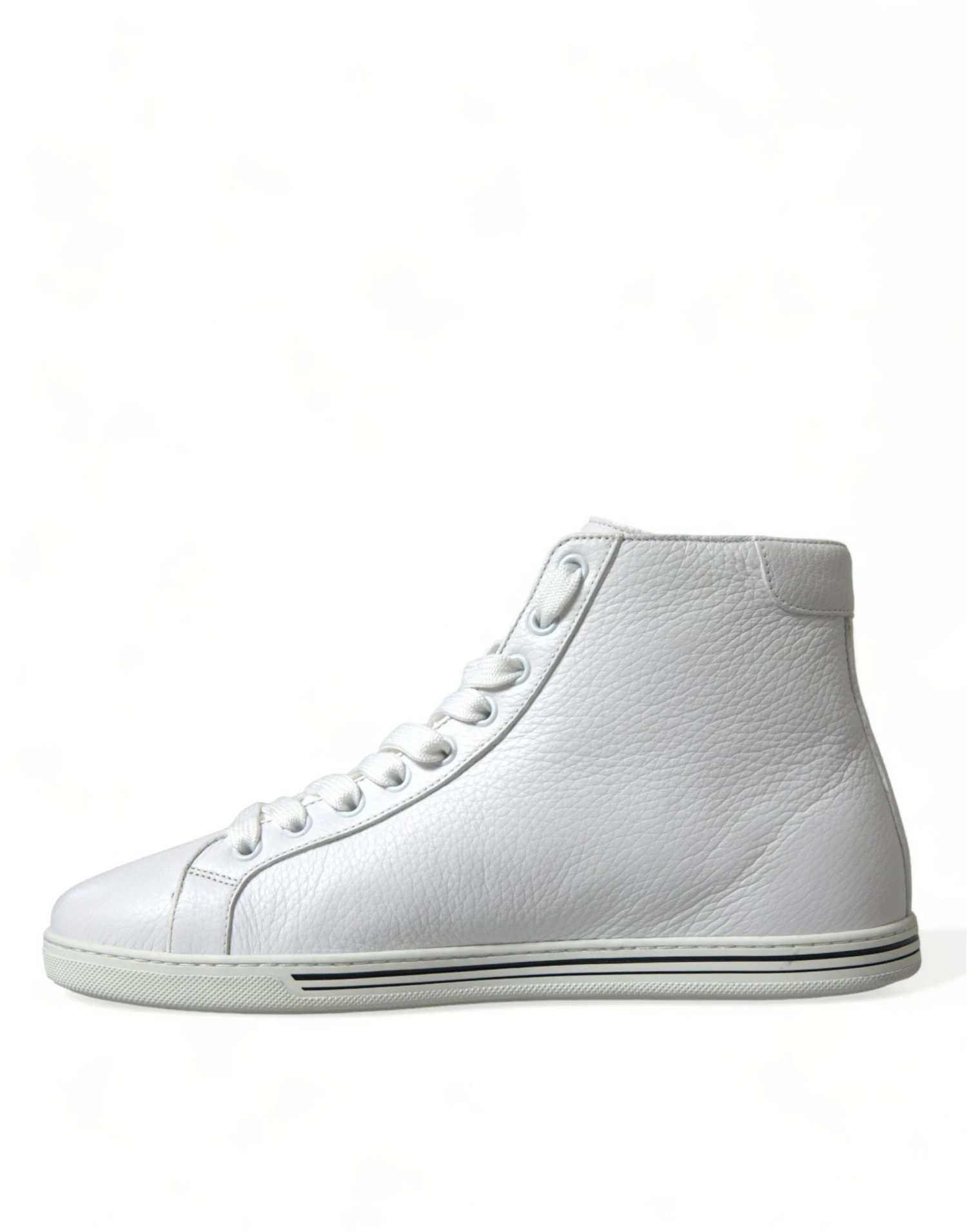 Dolce & Gabbana White Saint Tropez High Top Men Sneakers Men's Shoes 7 Dolce & Gabbana White Saint Tropez High Top Men Sneakers Men's Shoes - Image 5