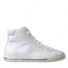 Dolce & Gabbana White Saint Tropez High Top Men Sneakers Men's Shoes -Lux Lair Store 4357705