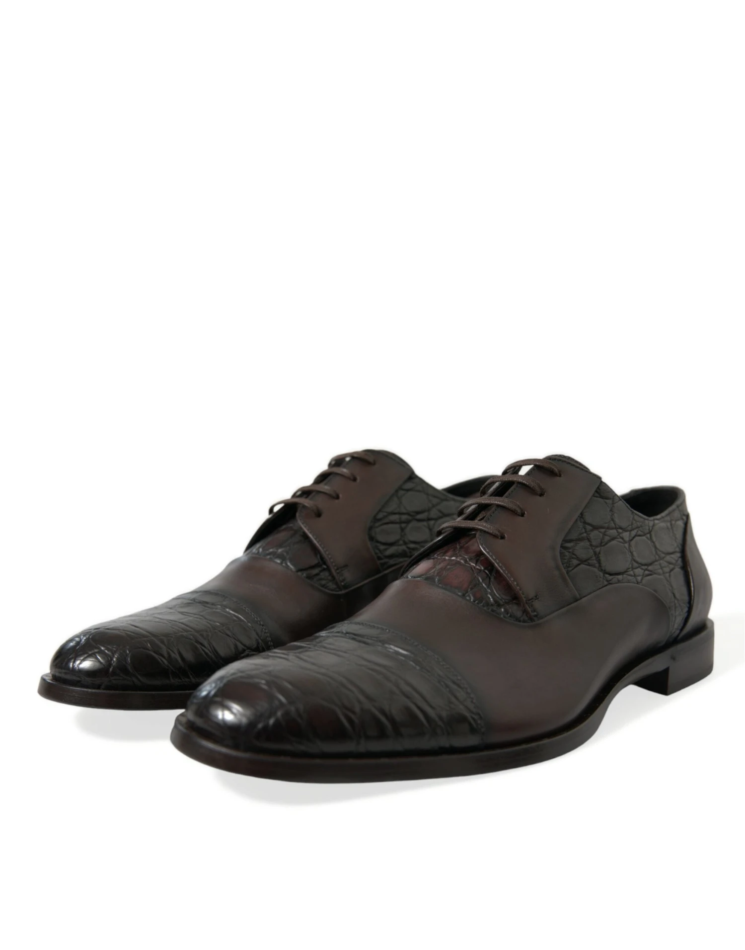 Dolce & Gabbana Brown Exotic Leather Formal Men Dress Men's Shoes 5 Dolce & Gabbana Brown Exotic Leather Formal Men Dress Men's Shoes - Image 3