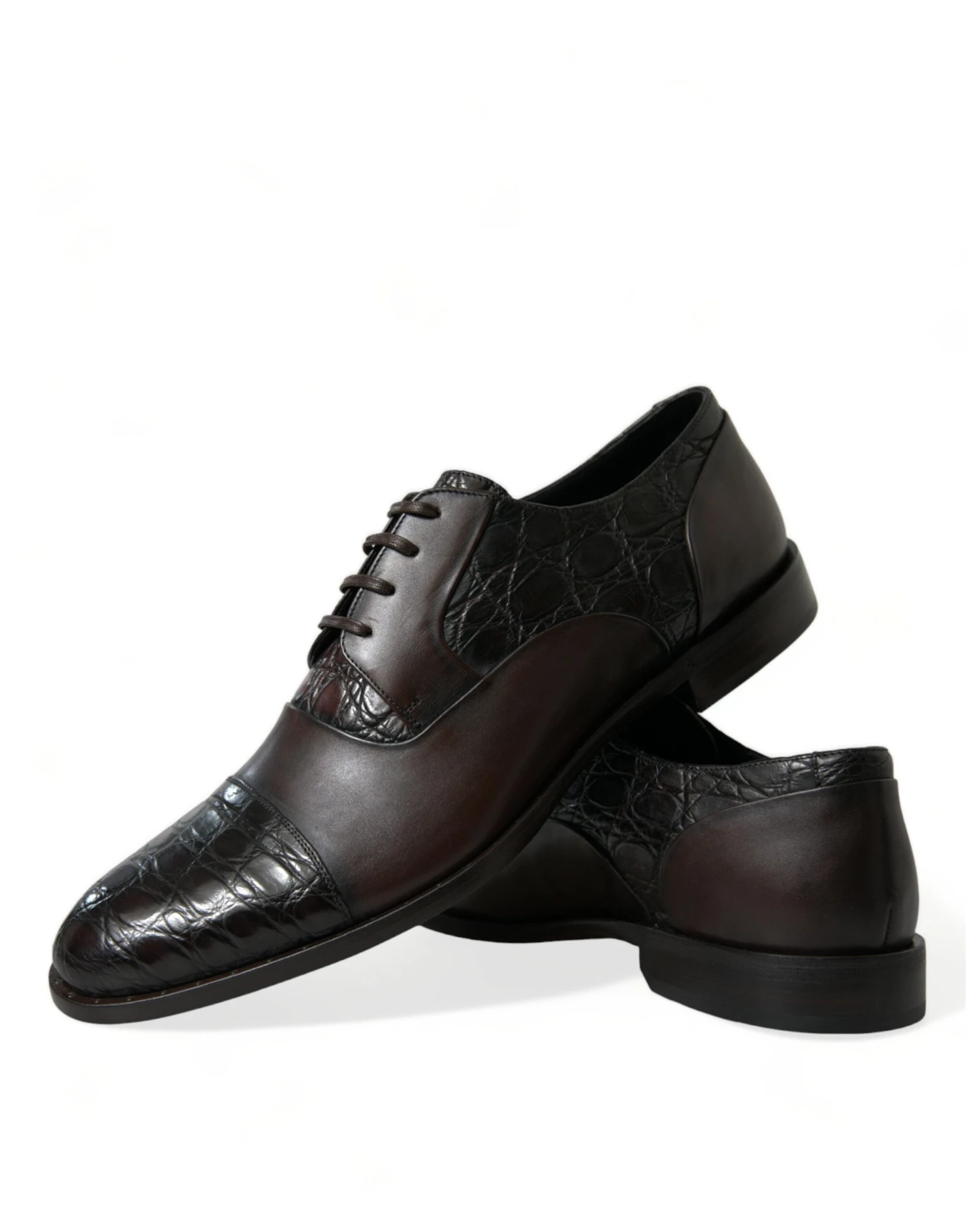 Dolce & Gabbana Brown Exotic Leather Formal Men Dress Men's Shoes 3 Dolce & Gabbana Brown Exotic Leather Formal Men Dress Men's Shoes
