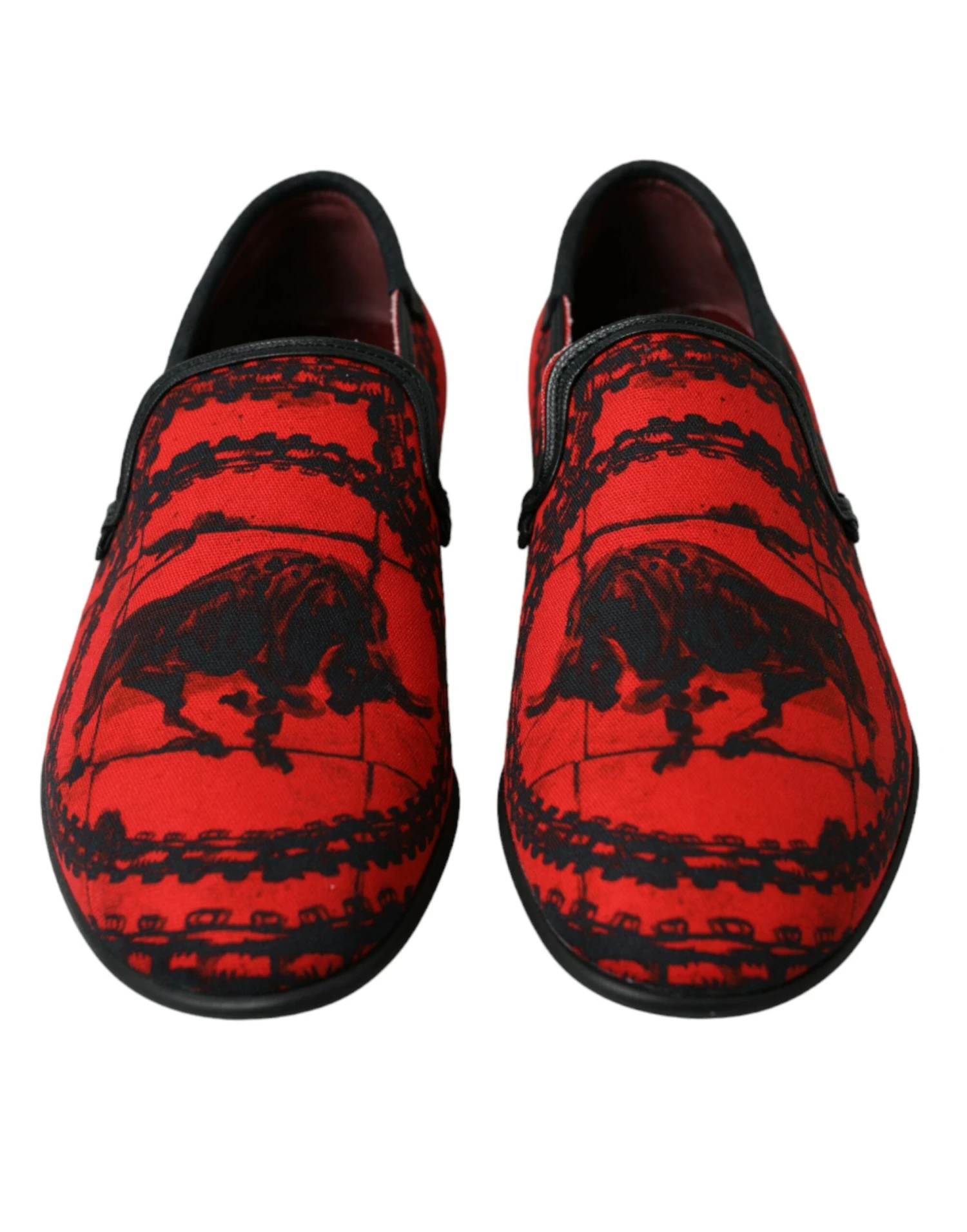 Dolce & Gabbana Red Black Torero Loafers Slippers Men Men's Shoes 4 Dolce & Gabbana Red Black Torero Loafers Slippers Men Men's Shoes - Image 2