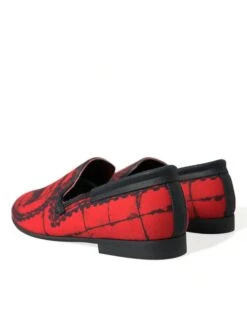 Dolce & Gabbana Red Black Torero Loafers Slippers Men Men's Shoes 11 Dolce & Gabbana Red Black Torero Loafers Slippers Men Men's Shoes -Lux Lair Store 4358338