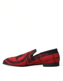 Dolce & Gabbana Red Black Torero Loafers Slippers Men Men's Shoes 12 Dolce & Gabbana Red Black Torero Loafers Slippers Men Men's Shoes -Lux Lair Store 4358339