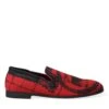 Dolce & Gabbana Red Black Torero Loafers Slippers Men Men's Shoes 1 Dolce & Gabbana Red Black Torero Loafers Slippers Men Men's Shoes -Lux Lair Store 4358340