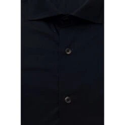 Bagutta Blue Cotton Men Slim Men's Shirt -Lux Lair Store 4358520