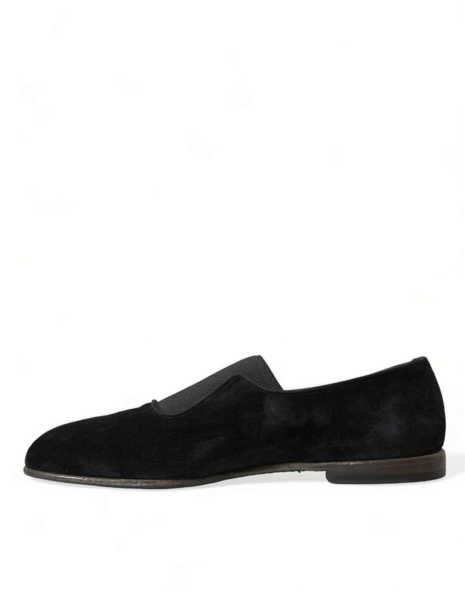 Dolce & Gabbana Black RUNWAY Velour AMALFI Loafers Men's Shoes 7 Dolce & Gabbana Black RUNWAY Velour AMALFI Loafers Men's Shoes - Image 5