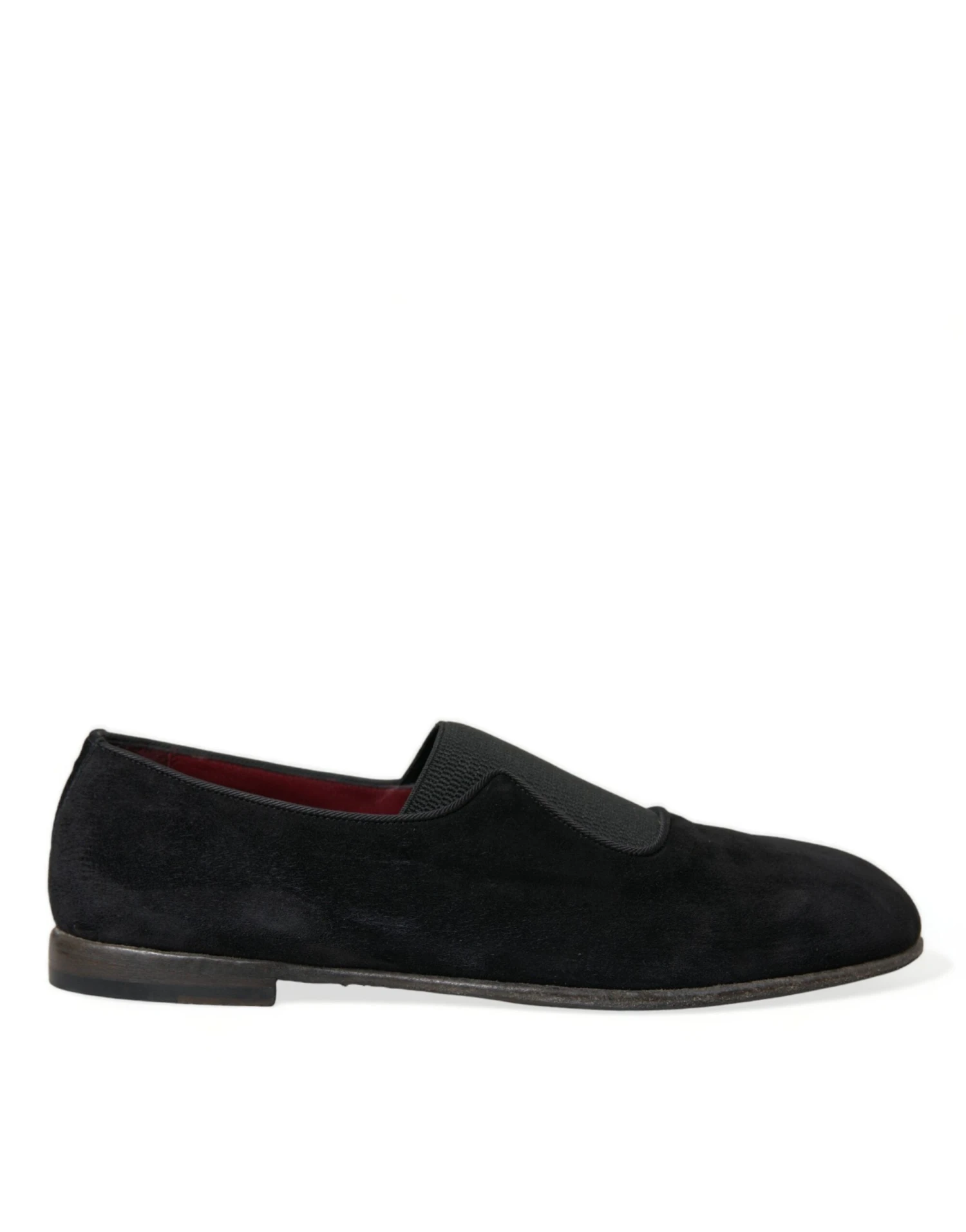 Dolce & Gabbana Black RUNWAY Velour AMALFI Loafers Men's Shoes 3 Dolce & Gabbana Black RUNWAY Velour AMALFI Loafers Men's Shoes