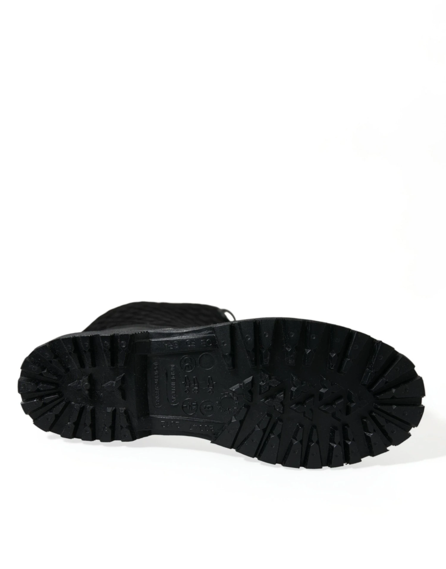 Dolce & Gabbana Black Chioggia Rubber Suede Rain Boots Men's Shoes 8 Dolce & Gabbana Black Chioggia Rubber Suede Rain Boots Men's Shoes - Image 6