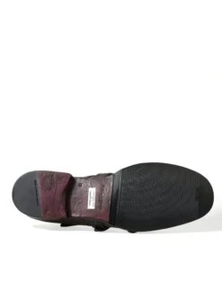 Dolce & Gabbana Brown Leather Strap Formal Dress Men's Shoes 13 Dolce & Gabbana Brown Leather Strap Formal Dress Men's Shoes -Lux Lair Store 4366655