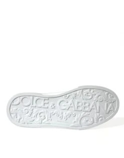 Dolce & Gabbana White Green Leather Portofino Sneakers Men's Shoes 13 Dolce & Gabbana White Green Leather Portofino Sneakers Men's Shoes -Lux Lair Store 4368959