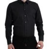 Dolce & Gabbana Navy Blue Cotton Collared Formal Dress Men's Shirt 1 Dolce & Gabbana Navy Blue Cotton Collared Formal Dress Men's Shirt -Lux Lair Store 4371699