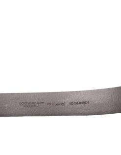 Dolce & Gabbana Brown Calf Leather Gold Metal Buckle Men's Belt -Lux Lair Store 4383578