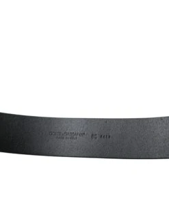 Dolce & Gabbana Elegant Black Leather Belt With Metal Men's Buckle 10 Dolce & Gabbana Elegant Black Leather Belt With Metal Men's Buckle -Lux Lair Store 4383960