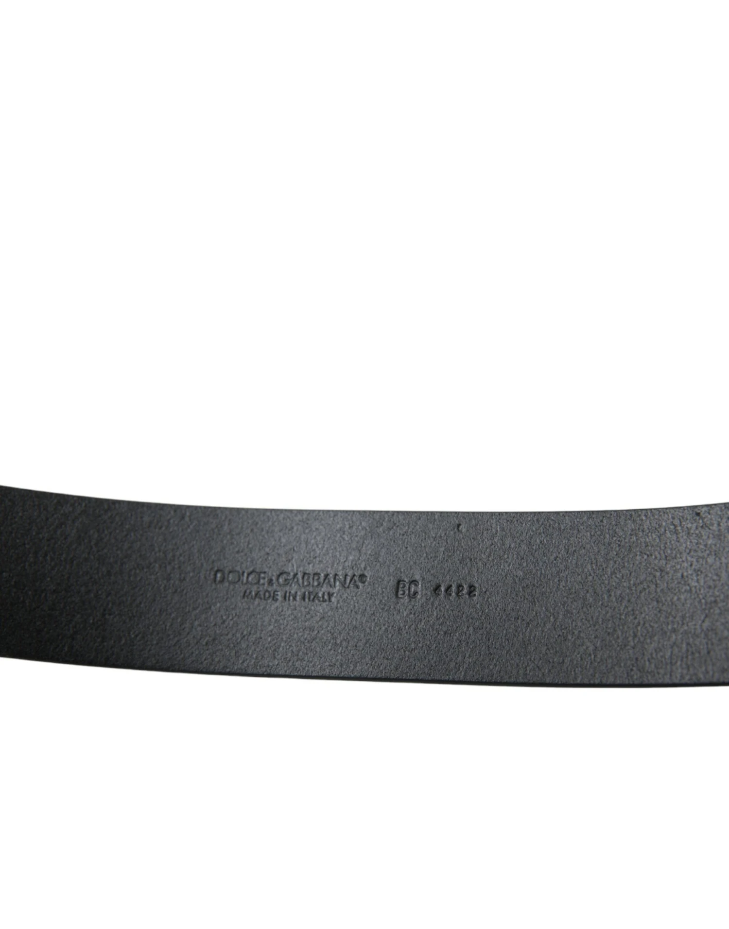 Dolce & Gabbana Elegant Black Leather Belt With Metal Men's Buckle 6 Dolce & Gabbana Elegant Black Leather Belt With Metal Men's Buckle - Image 4