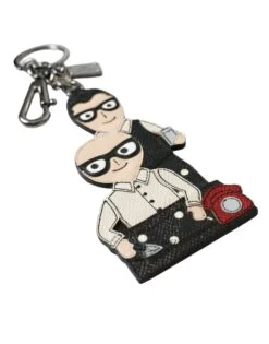 Dolce & Gabbana Leather Dominico Stefano #DGFAMILY Logo Badge Men's Keychain -Lux Lair Store 4396914