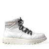 Dolce & Gabbana White Vulcano Trekking Ankle Boots Men's Shoes (Pre-Owned) -Lux Lair Store 4399446
