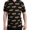 Dolce & Gabbana Black Car Print Short Sleeve Polo Men's T-shirt -Lux Lair Store 4401706