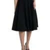 Dolce & Gabbana Black High Waist A-line Knee Length Women's Skirt -Lux Lair Store 4404846