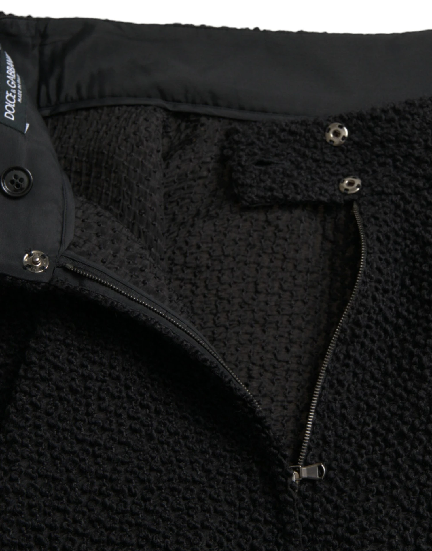 Dolce & Gabbana Black High Waist A-line Knee Length Women's Skirt 7 Dolce & Gabbana Black High Waist A-line Knee Length Women's Skirt - Image 5