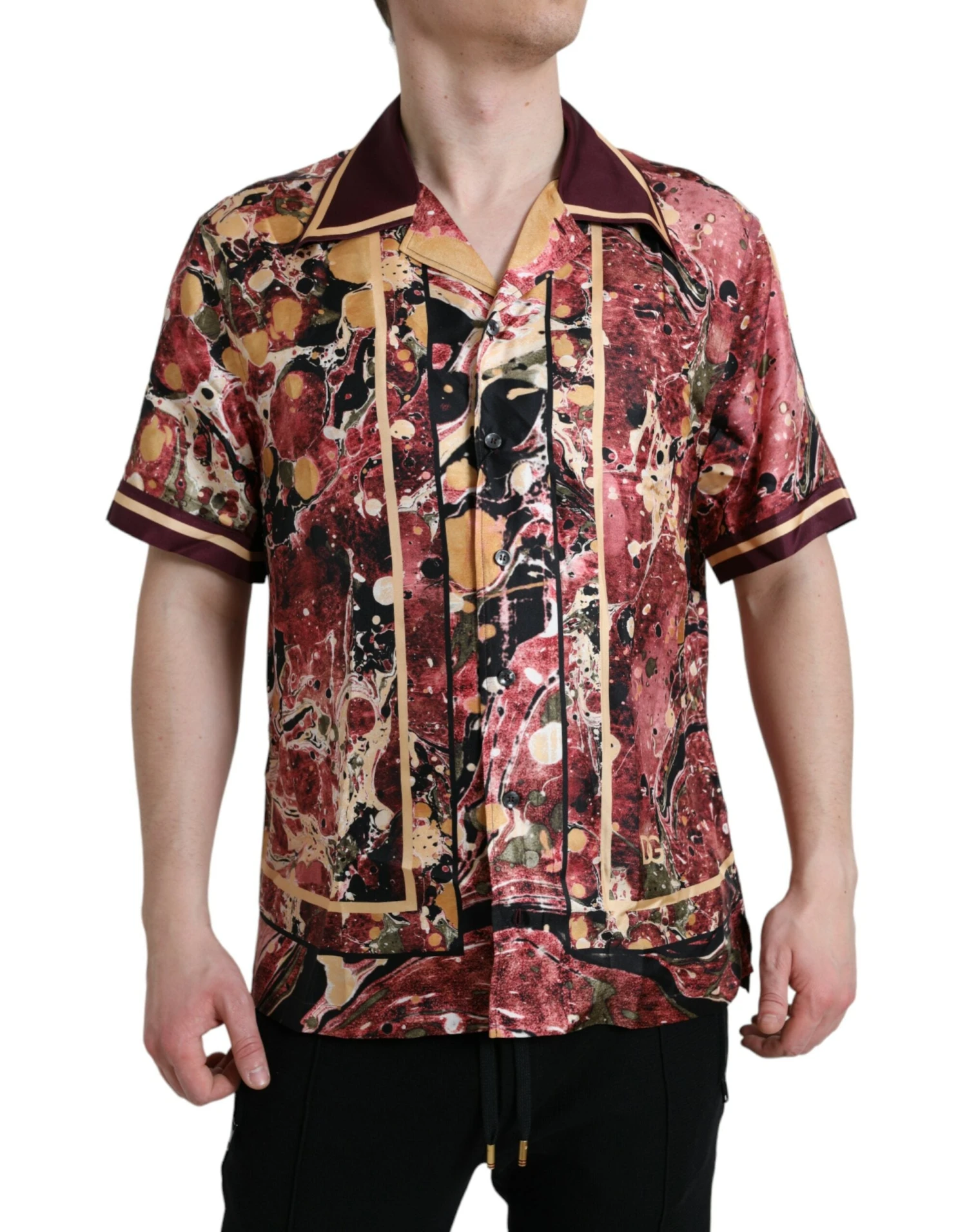 Dolce & Gabbana Multicolor Button Down Silk Men's Shirt 3 Dolce & Gabbana Multicolor Button Down Silk Men's Shirt