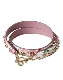 Dolce & Gabbana Pink Floral Handbag Accessory Shoulder Women's Strap