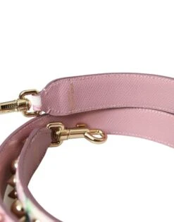 Dolce & Gabbana Pink Floral Handbag Accessory Shoulder Women's Strap -Lux Lair Store 4413668