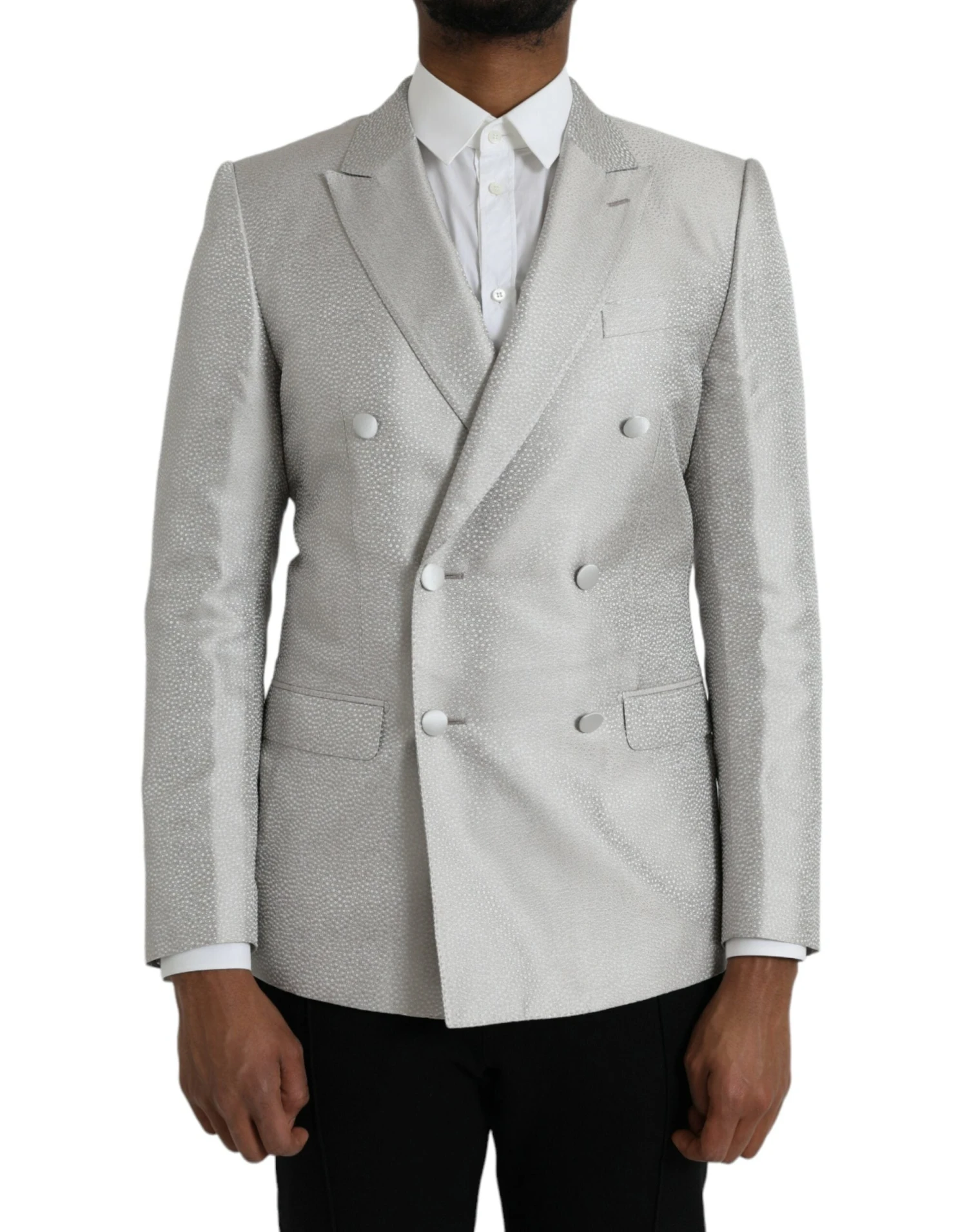 Dolce & Gabbana Off White MARTINI Double Breasted Coat Men's Blazer 3 Dolce & Gabbana Off White MARTINI Double Breasted Coat Men's Blazer