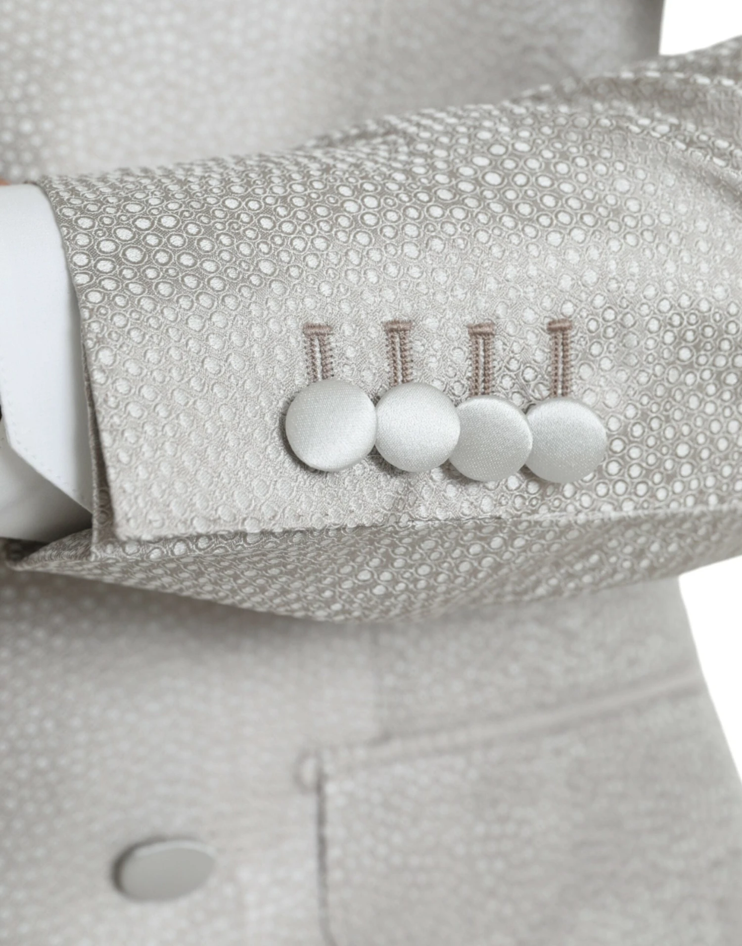 Dolce & Gabbana Off White MARTINI Double Breasted Coat Men's Blazer 8 Dolce & Gabbana Off White MARTINI Double Breasted Coat Men's Blazer - Image 6