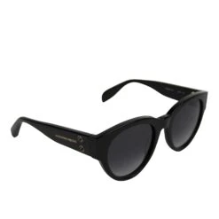 Alexander McQueen Unisex Spike Detail Black Acetate Sunglasses AM0054S 442136 1007 -Lux Lair Store 442136 1007 807343641 3