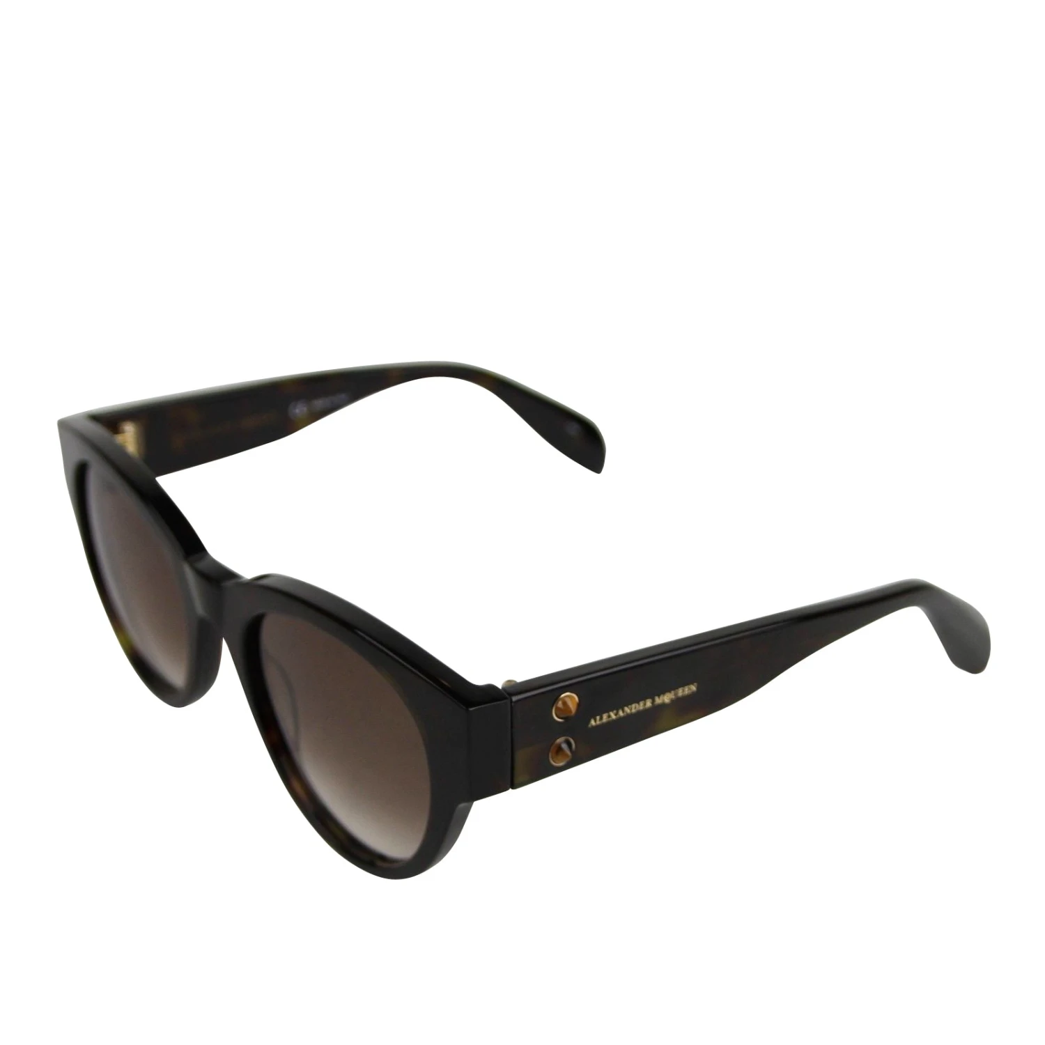 Alexander McQueen Unisex Spikes Havana Plastic Square Acetate Sunglasses AM0054S 442136 2302 6 Alexander McQueen Unisex Spikes Havana Plastic Square Acetate Sunglasses AM0054S 442136 2302 - Image 4