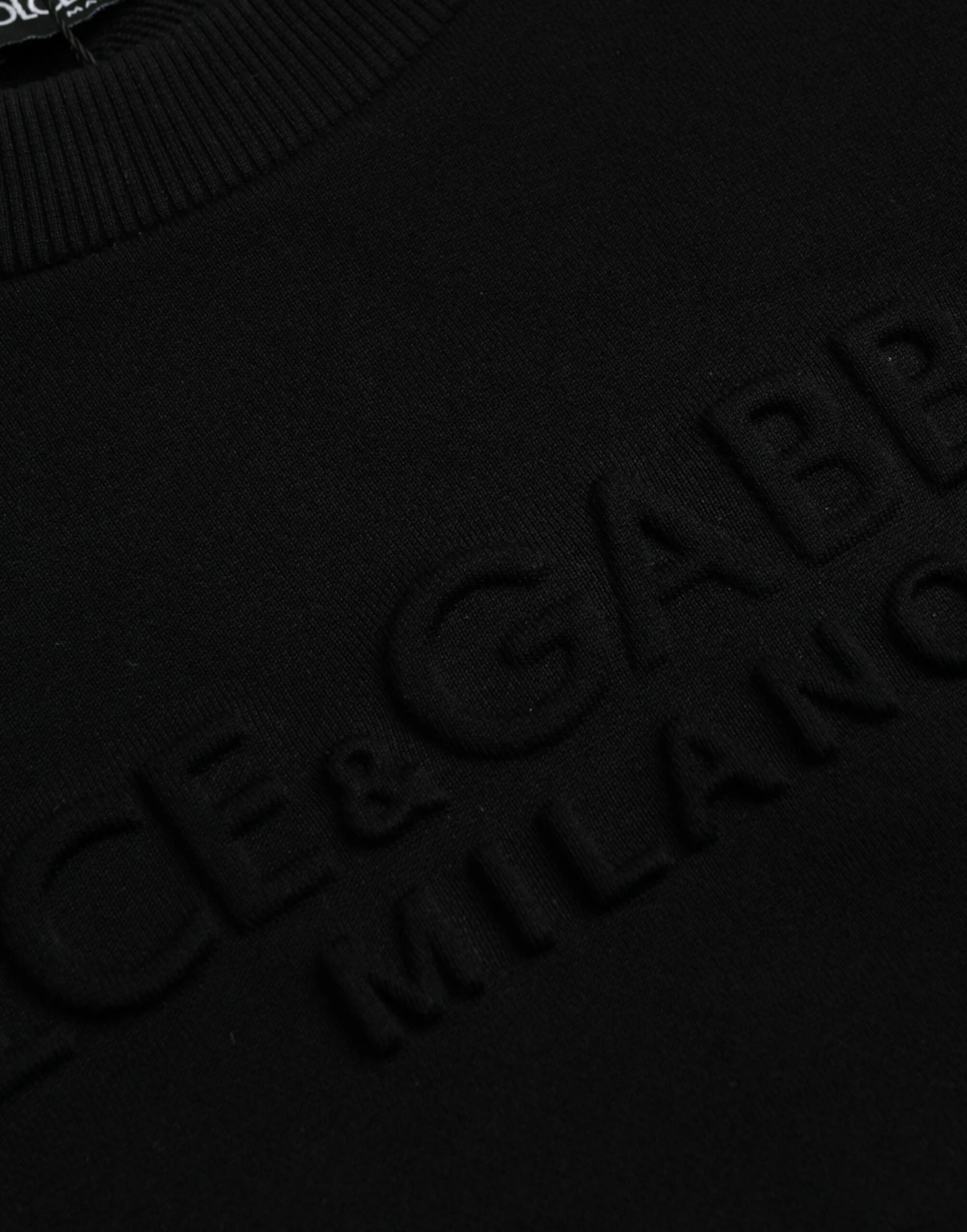 Dolce & Gabbana Black Cotton Long Sleeves Sweatshirt Men's Sweater 6 Dolce & Gabbana Black Cotton Long Sleeves Sweatshirt Men's Sweater - Image 4