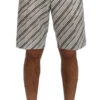 Dolce & Gabbana White Black Striped Casual Men's Shorts
