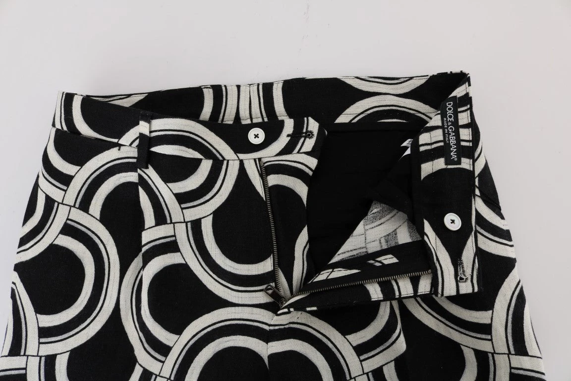 Dolce & Gabbana Sleek Patterned Slim-Fit Men's Trousers 6 Dolce & Gabbana Sleek Patterned Slim-Fit Men's Trousers - Image 4